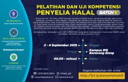 Pelatihan dan Uji Kompetensi Penyelia Halal ( Halal Supervisor ) Batch 5
