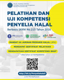 Pelatihan dan Uji Kompetensi Penyelia Halal Batch 1 Tahun 2020