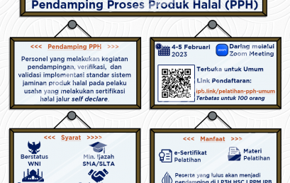 Pelatihan Pendamping Proses Produk Halal (PPH)