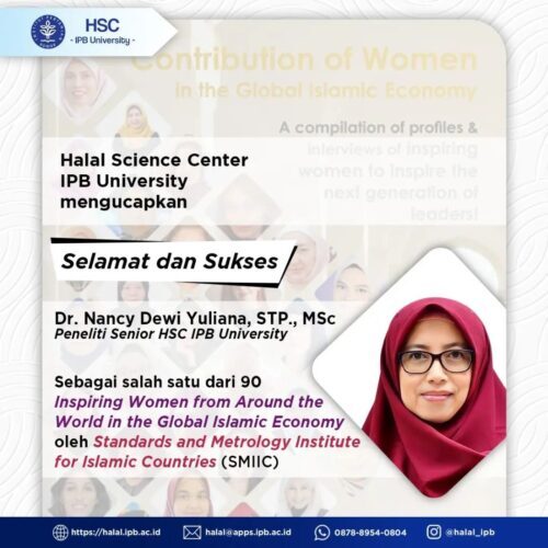 Peneliti Halal Science Center IPB University Masuk dalam 90 Wanita Inspiratif dalam Buku Contribution of Women in the Global Islamic Economy